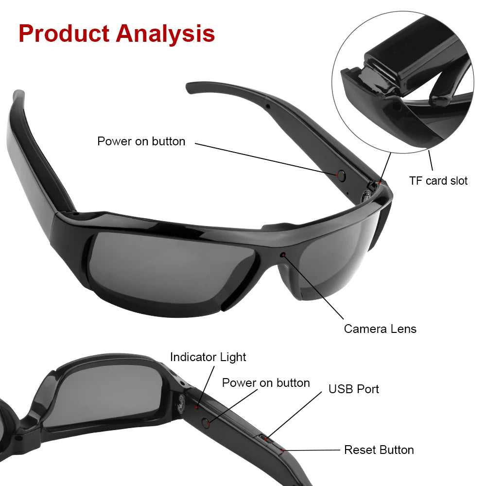Sunglasses with Built-In Camera